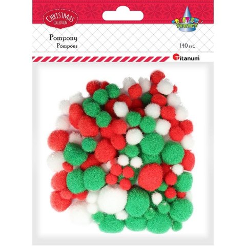 Pompony Craft-Fun Series mix 140 szt Titanum (338615)