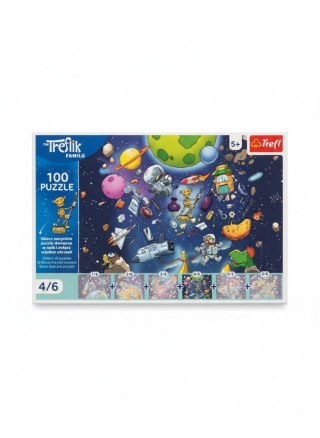 Puzzle Rodzina Treflików Robobot w kosmosie 100 el. Trefl (16544)