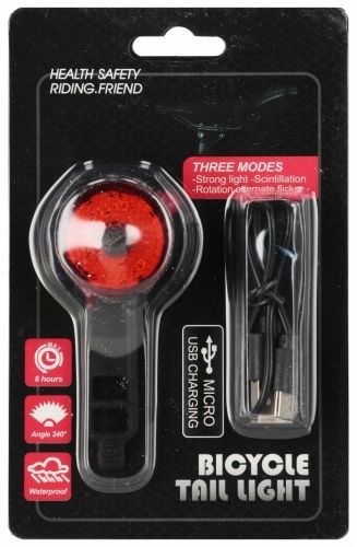 Rower Lampka rowerowa USB tył Mega Creative (582864)