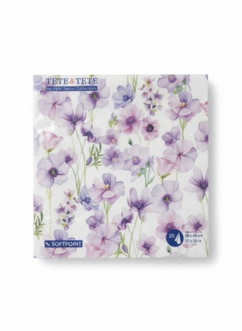 Serwetki mix papier [mm:] 380x400 Paw (PUND128700)