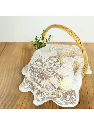 Serwetki na koszyczek - wielkanocne wzory biały [mm:] 400 Arpex (D8648)