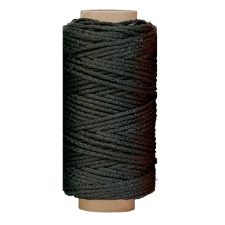 Sznurek ozdobny, czarny 50 mb, 10 dag 100g 50m Tierra