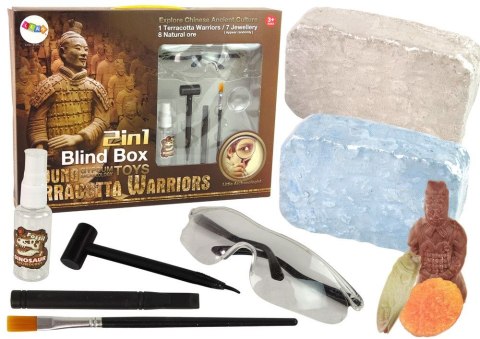 Zestaw kreatywny dla dzieci Archeologiczny 2w1 Różne Kryształy Skarby Lean (13006)