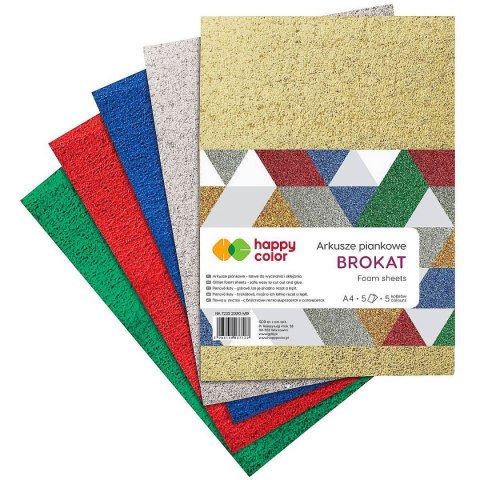 Arkusz piankowy kolor: mix 5 ark. Happy Color (HA 7132 2030-MIX)
