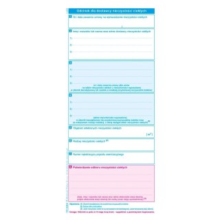 Druk samokopiujący 1/3 A4 potw.odbioru niczystości ciekł. transport do stacji paliw 80k. Michalczyk i Prokop (S-100-8)