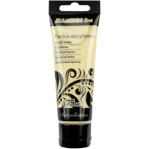 Farba akrylowa kolor: beżowy 75ml Flamingo Line (015)
