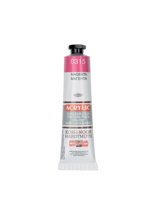 Farba akrylowa kolor: magenta 40ml Koh-I-Noor
