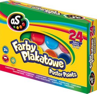 Farby plakatowe kolor: mix 20ml 24 kolor. As (301219005)