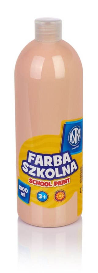 Farby plakatowe szkolne kolor: cielisty 1000ml 1 kolor. Astra