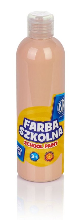 Farby plakatowe szkolne kolor: cielisty 250ml 1 kolor. Astra