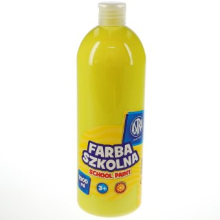 Farby plakatowe szkolne kolor: cytrynowy 1000ml 1 kolor. Astra