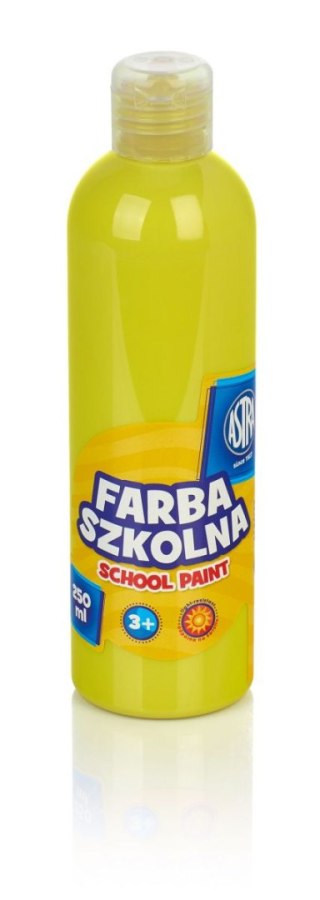 Farby plakatowe szkolne kolor: cytrynowy 250ml 1 kolor. Astra