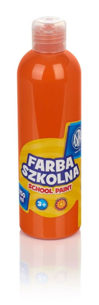 Farby plakatowe szkolne kolor: pomarańczowy 250ml 1 kolor. Astra