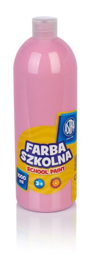 Farby plakatowe szkolne kolor: różowy jasny 1000ml 1 kolor. Astra