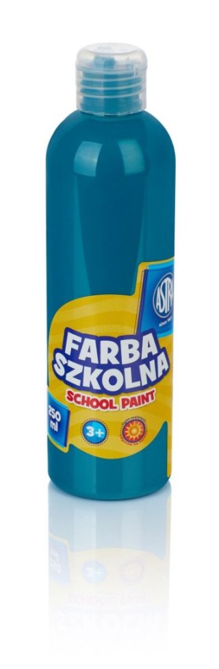 Farby plakatowe szkolne kolor: turkusowy 250ml 1 kolor. Astra