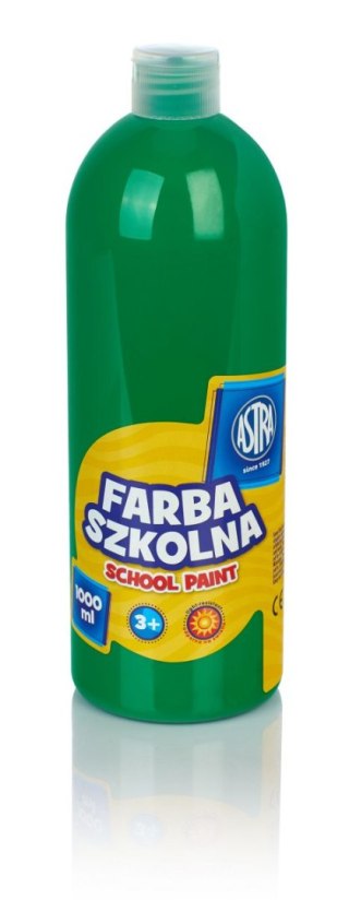 Farby plakatowe szkolne kolor: zielony 1000ml 1 kolor. Astra