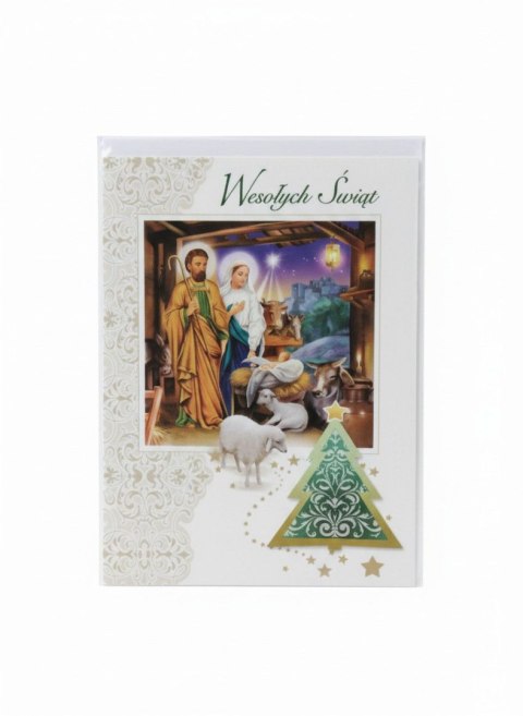 Kartka składana B6 Boże Narodzenie Top Graphic (5907786926577)
