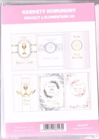 Kartka składana A5 Pierwsza kOMUNIA ŚWIĘTA 5905525862230 Avanti (A5)