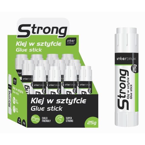 Klej w sztyfcie STRONG 25g Interdruk (IKLSZ25ST)
