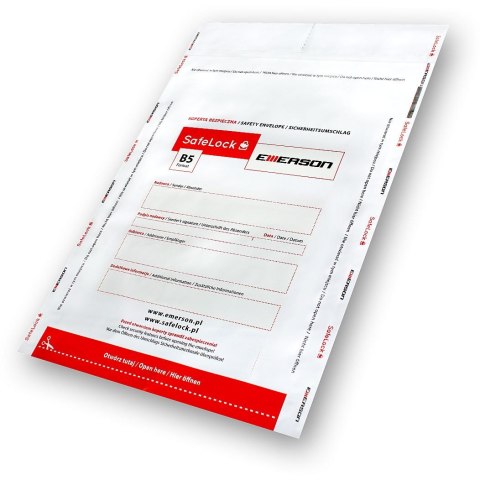 Koperta bezpieczna B5 bezpieczne b5 [mm:] 178x250 Emerson (ikb178280bntk) 1000 sztuk