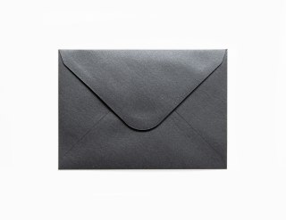 Koperta C6 pearl czarna Galeria Papieru (280277) 10 sztuk