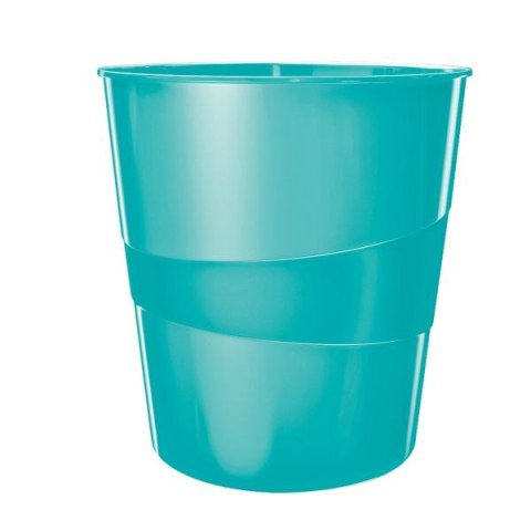 Kosz na śmieci WOW polistyren PS kolor: turkusowy 15L Leitz (52781051)