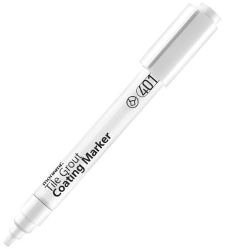 Marker specjalistyczny Tile Grout Coating 401 wkład biały okrągła końcówka Monami (2080153502)