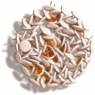 Pinezki kolor: biały 100 szt Tetis (GP200-B)