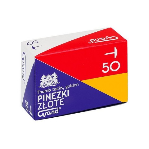 Pinezki kolor: złoty 50 szt Grand (G50)