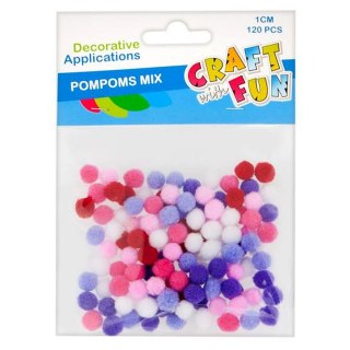 Pompony mix 12 szt Craft with Fun (439300)