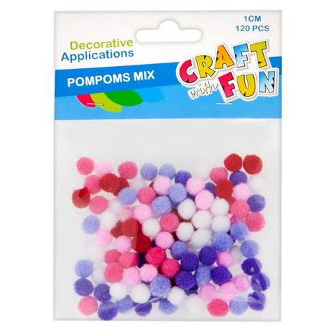 Pompony mix 12 szt Craft with Fun (439300)