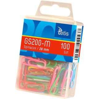 Spinacze okrągły 28mm 100 szt Tetis (GS200-M)