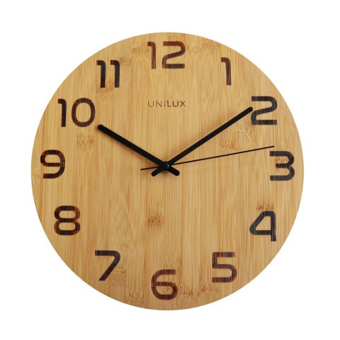 Zegar ścienny Palma bamboo drewno Unilux (400140806)