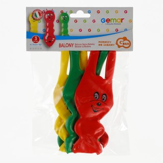 Balon gumowy PREMIUM DŻDŻOWNICE 3 szt mix 750mm 30cal Godan (GB/PG03)