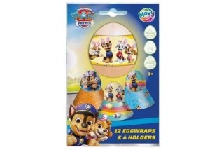 Dekoracja jajek 12 owijek i 4 podstawki na jajka Psi patrol Grafix (173795)