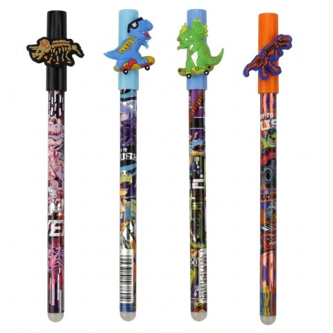 Długopis wymazywalny DINOZAURY wkład niebieski 0,7mm Fun&Joy (FJ01021095)