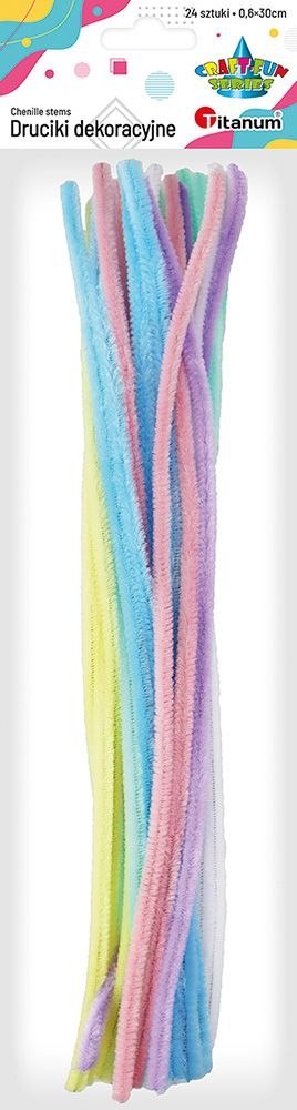 Drucik Craft-Fun Series kreatywny kolor: mix 300mm 24 szt Titanum (25YDD0903)