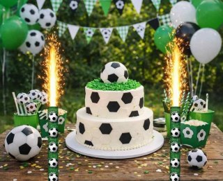 Fontanna tortowa Piłka nożna 12 cm/ 1 szt. Godan (KZ-FTZ1/6)