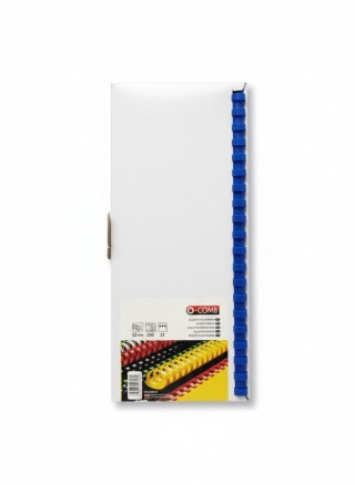 Grzbiety do bindowania A4 niebieski plastik śr. 12mm Opus