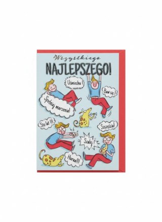 Kartka składana B6 B6 CHŁOPAKI Henry (5908451983710)