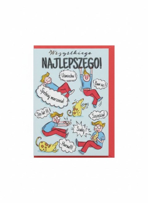 Kartka składana B6 B6 CHŁOPAKI Henry (5908451983710)