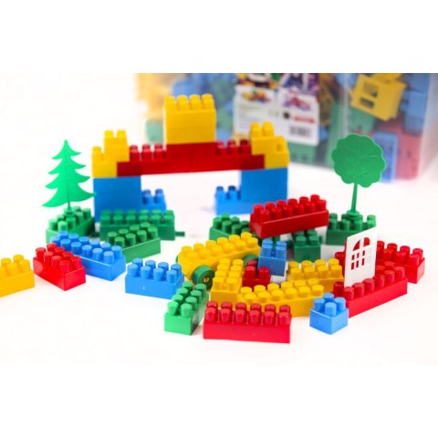 Klocki konstrukcyjne w dużym pojemniku Bączek/Tupiko (KPD 2001)