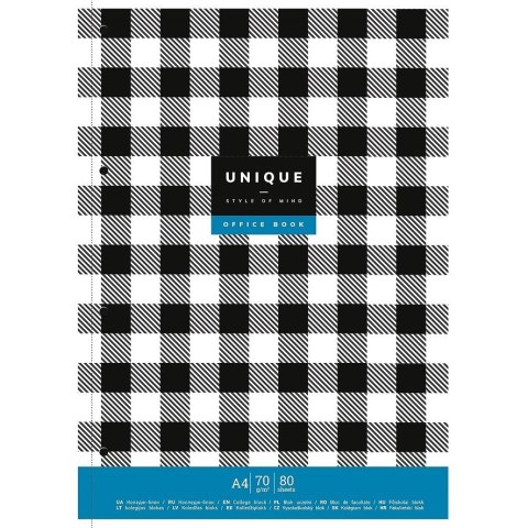 Kołozeszyt (kołonotatnik) A4+ UNIQUE STYL 4823088223705 80k. krata Astrapap