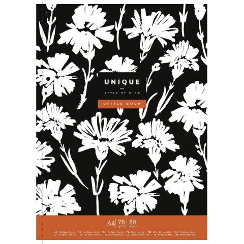 Kołozeszyt (kołonotatnik) A4+ UNIQUE STYL 4823088223705 80k. krata Astrapap