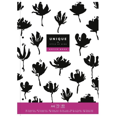 Kołozeszyt (kołonotatnik) A4+ UNIQUE STYL 4823088223705 80k. krata Astrapap