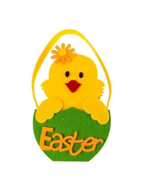 Koszyk świąteczny filcowy duży - kurczaczek Arpex (WK8501)