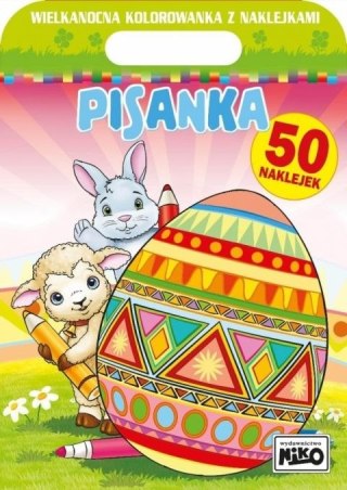 Książeczka edukacyjna Pisanka. Wielkanocna kolorowanka z naklejkami Niko