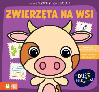 Książka dla dzieci Aktywny maluch. Zwierzęta na wsi Zielona Sowa