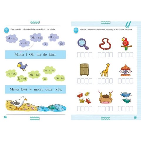 Książka dla dzieci Czytam sylabami. Pierwsze kroki w nauce czytania - z naklejkami. Wydanie IV Aksjomat