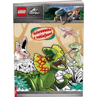 Książka dla dzieci LEGO? Jurassic World?. Kolorowanka z Naklejkami Ameet